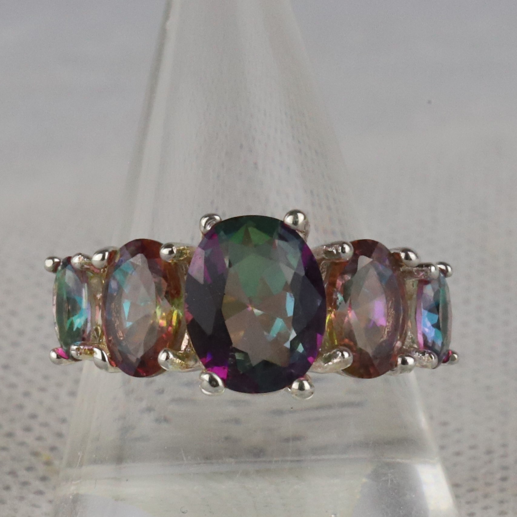 Mystic Fire Topaz Ring – size 9 | Crystals by Michelle